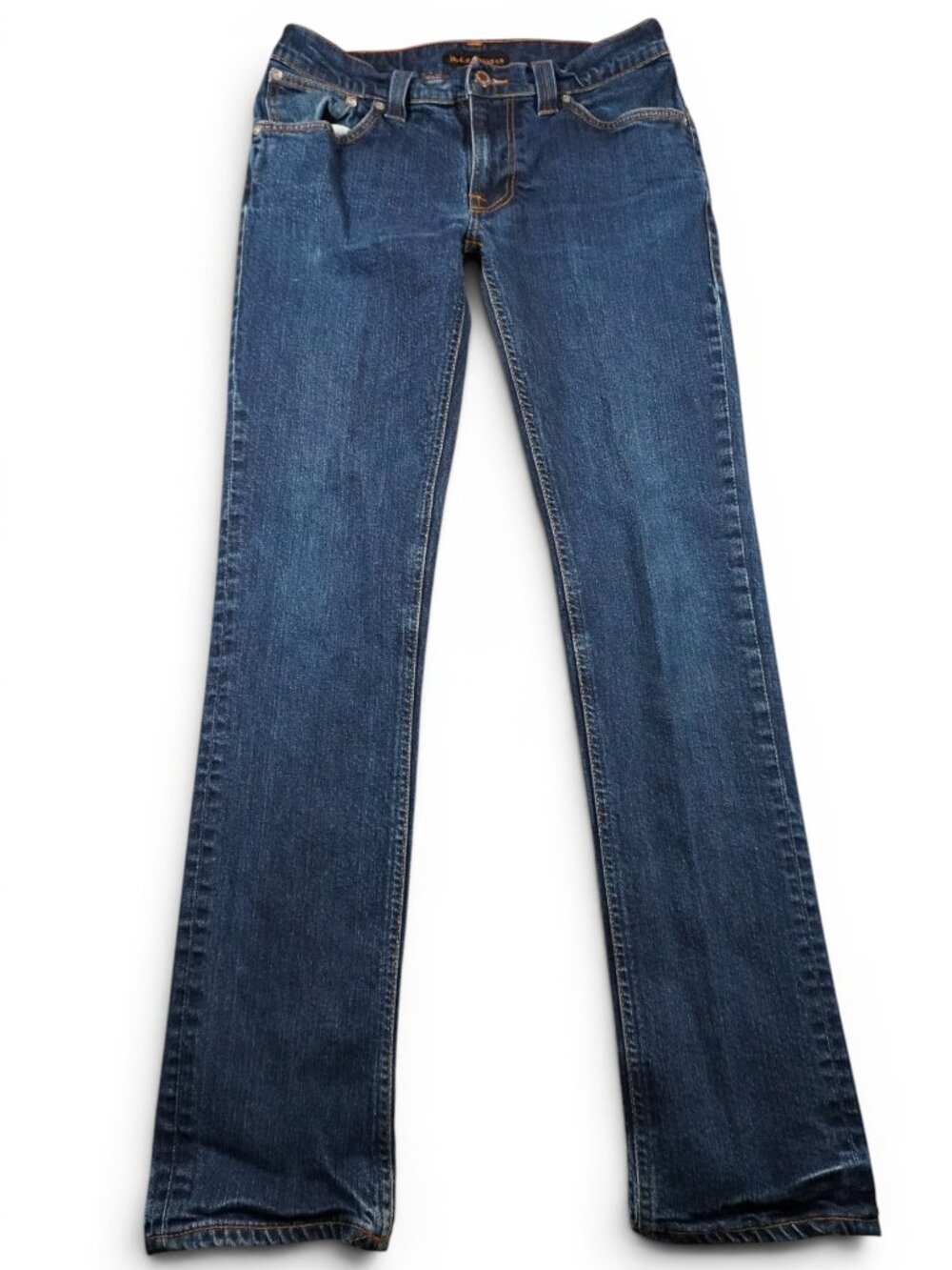 Nudie Jeans Co Jeans Mens 32x34 Blue Slim Straight Denim Made Italy Fits 30x31